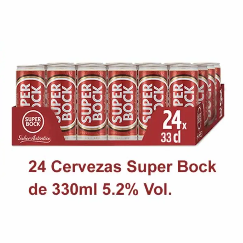 Caja de Cerveza Super Bock 