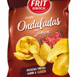 Chips Onduladas Jamón  Frit 
