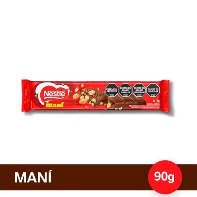 Chocolate con maní Nestlé 