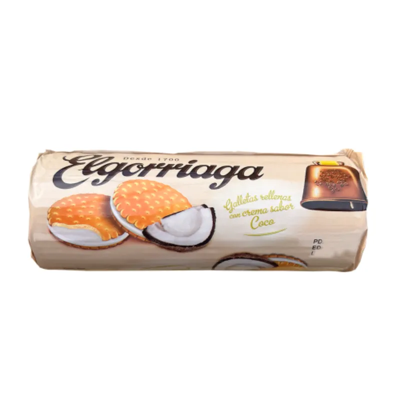 Galletas rellenas de crema de Coco Elgorriaga 