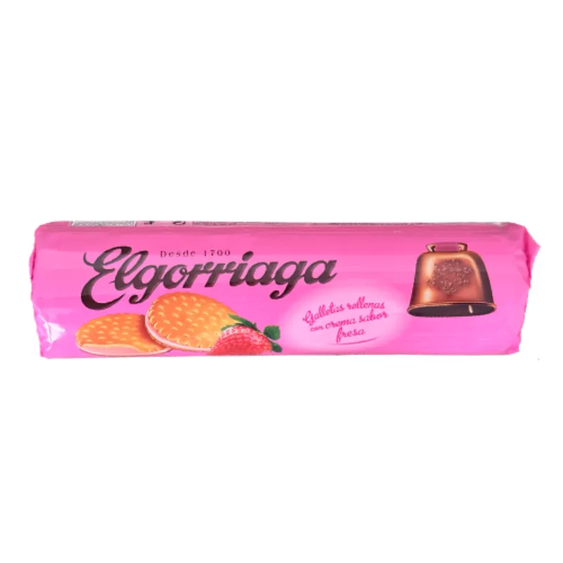 Galletas rellenas de crema de Fresa Elgorriaga 