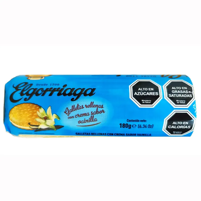 Galletas Rellenas de Crema de Vainilla Elgorriaga 