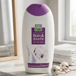 Gel de Baño Dermo Leche de Algodón Belle France