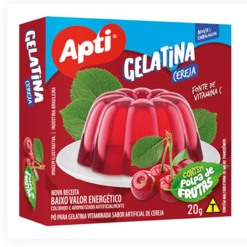 Gelatina C/Pulpa de cereza Apti 