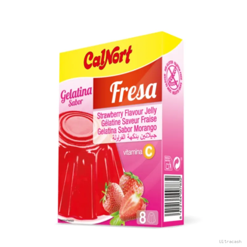 Gelatina Fresa Calnort 