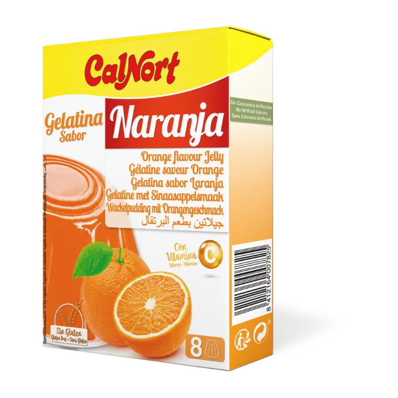 Gelatina Naranja Calnort 