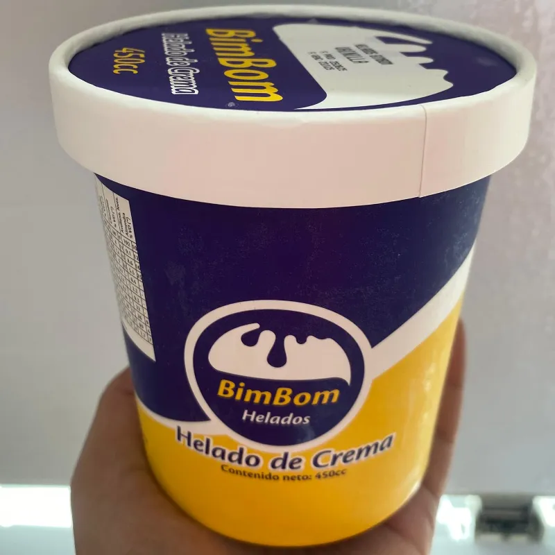 Helado BimBom Crema de Leche 