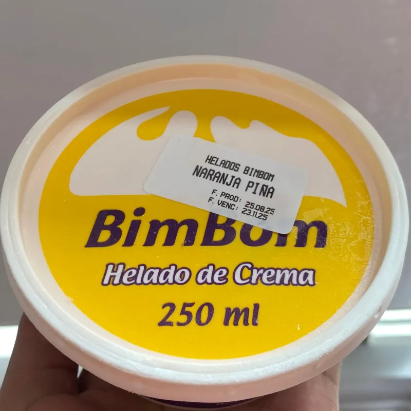 Helado BimBom Naranja Piña 