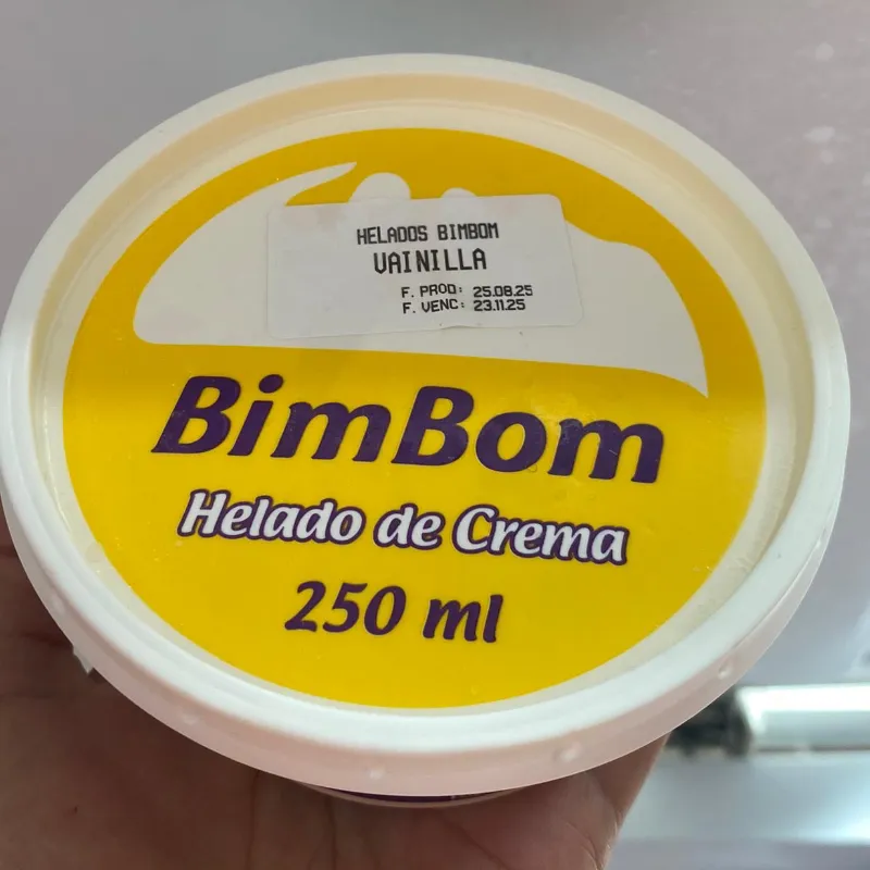 Helado BimBom Vainilla 