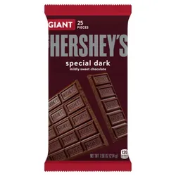 Hershey's Mildly Sweet Chocolate, Special Dark Giant 