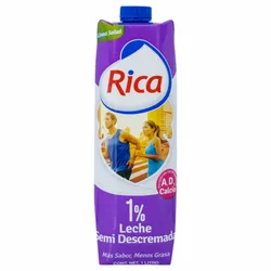 Leche Semi Descremada Rica 