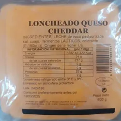 Loncheado de Queso Cheddar 