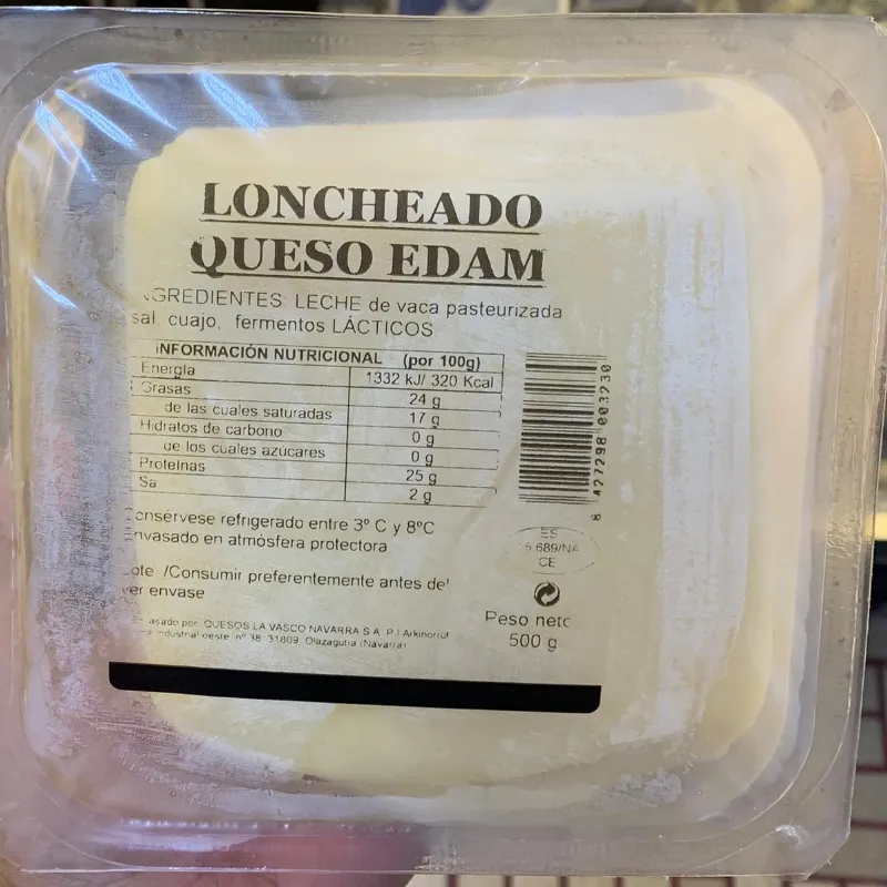 Loncheado Queso Edam 