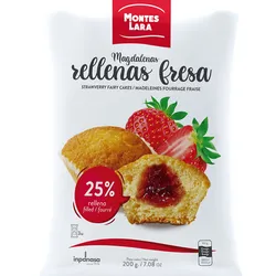 Magdalenas Rellenas Fresa Montes Lara