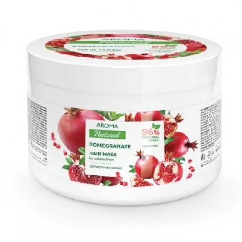 Mascarilla para cabellos teñidos con extracto de granada Aroma Natural