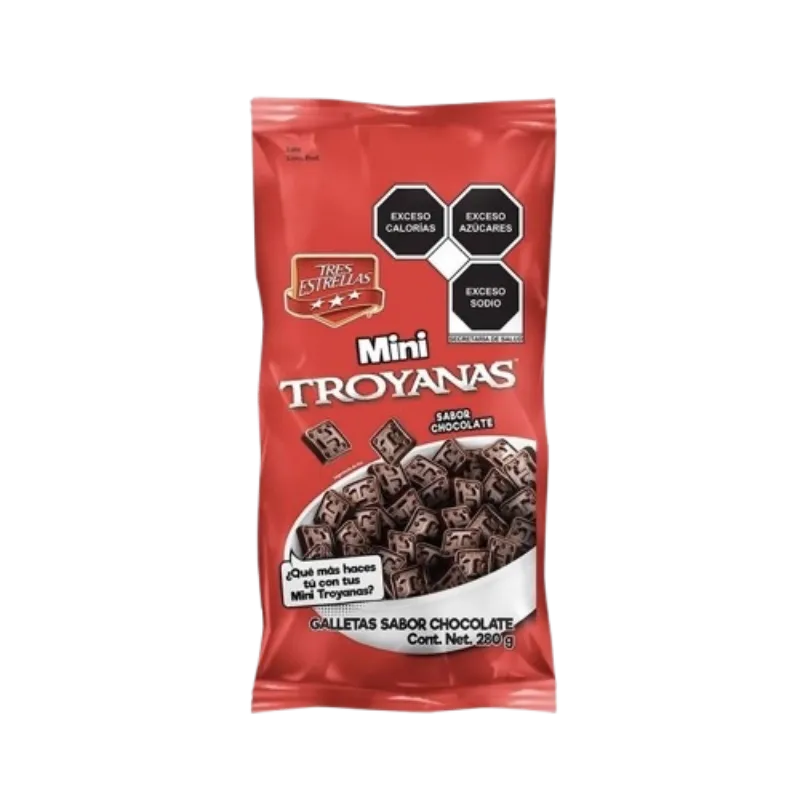 Mini Troyanas Sabor Chocolate 