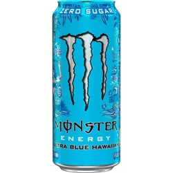 Monster Zero Sugar Energy Ultra Blue Hawaiian 