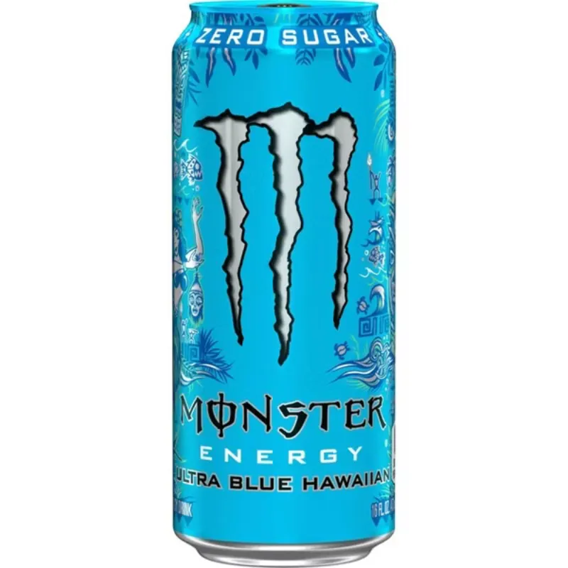 Monster Zero Sugar Energy Ultra Blue Hawaiian 