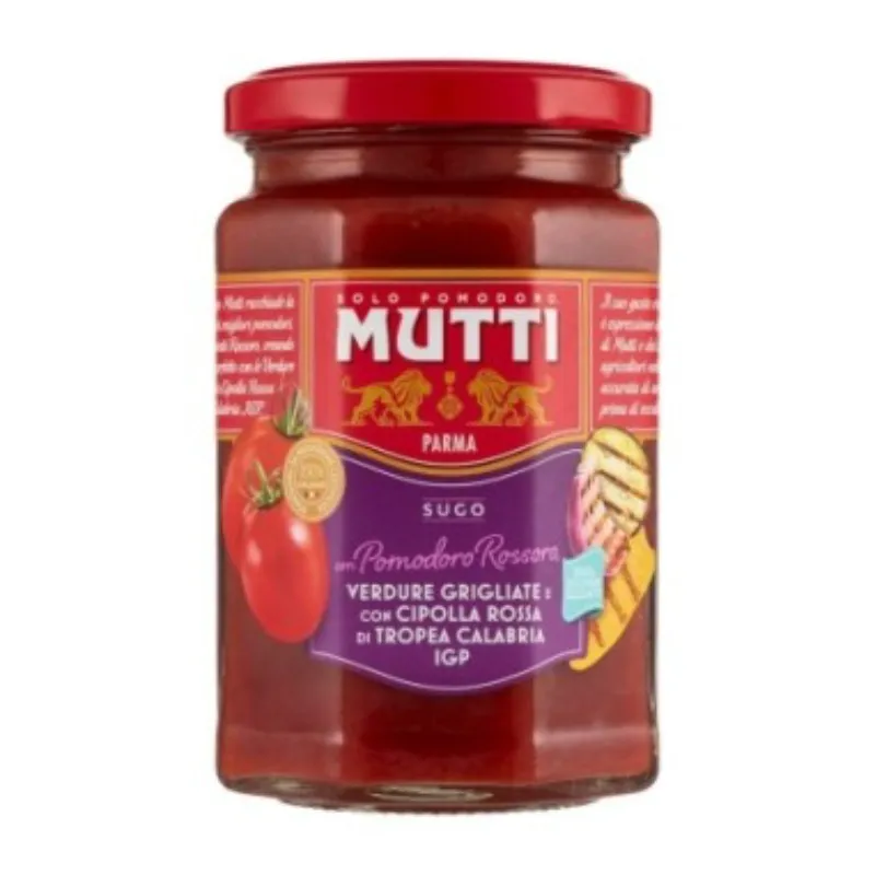 Mutti Tomate y Verduras a la Parrilla Salsa para Pasta 