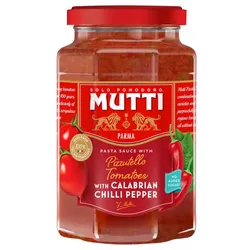 Mutti Tomate con Chili Salsa para pasta 