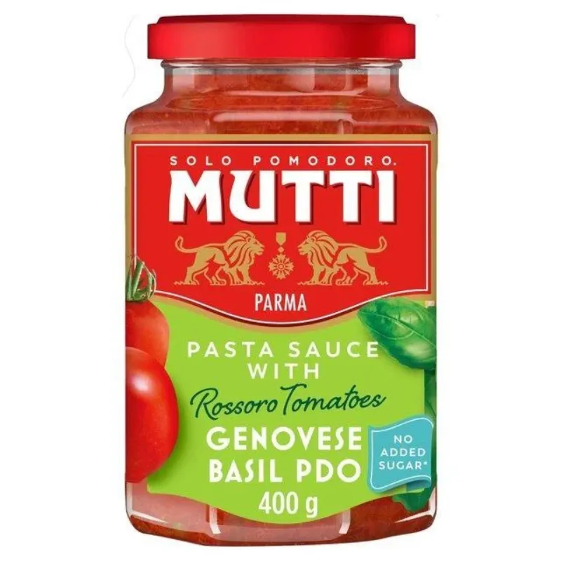 Mutti Tomato & Albahaca Salsa de Pasta 