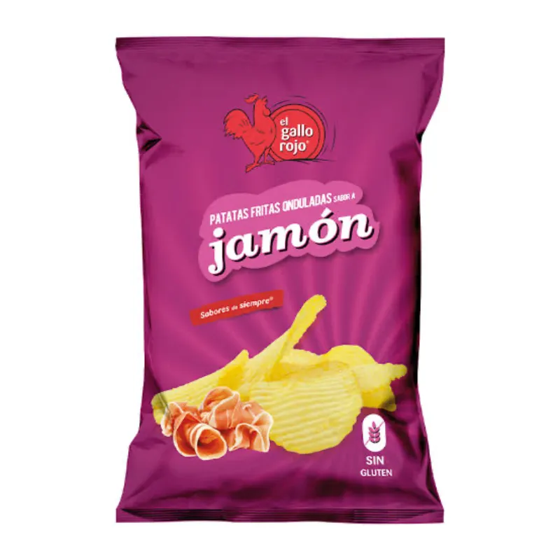 Patatas fritas onduladas sabor Jamón 
