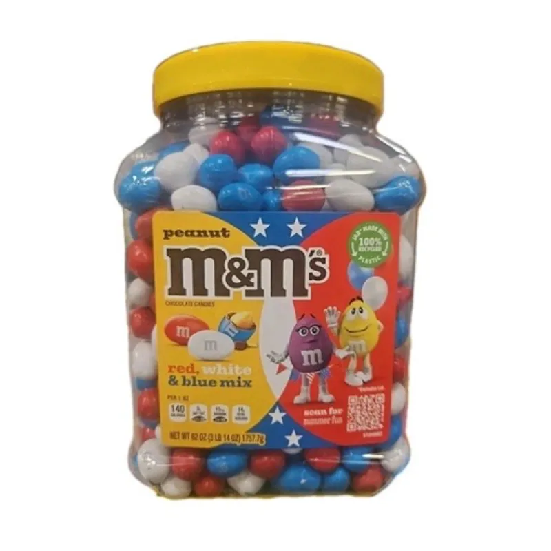Peanut Chocolate Candy Red, White & Blue 