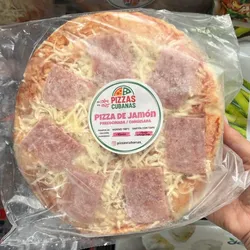 Pizza cubana de jamón