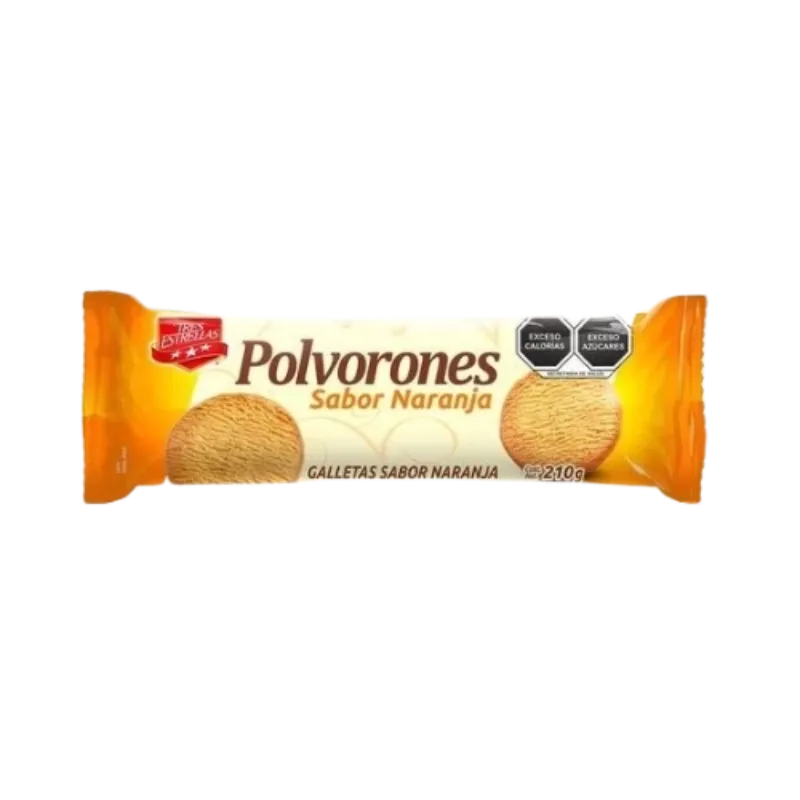 Polvorones sabor naranja 