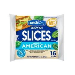 Queso Loncheado para Sandwich estilo Americano Blanco 