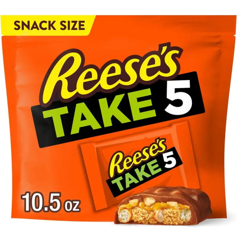 Reese's Take 5 Pretzel, Peanut and Chocolate Snack Size Candy