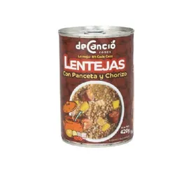 Lentejas con Panceta y Chorizo deCancio 
