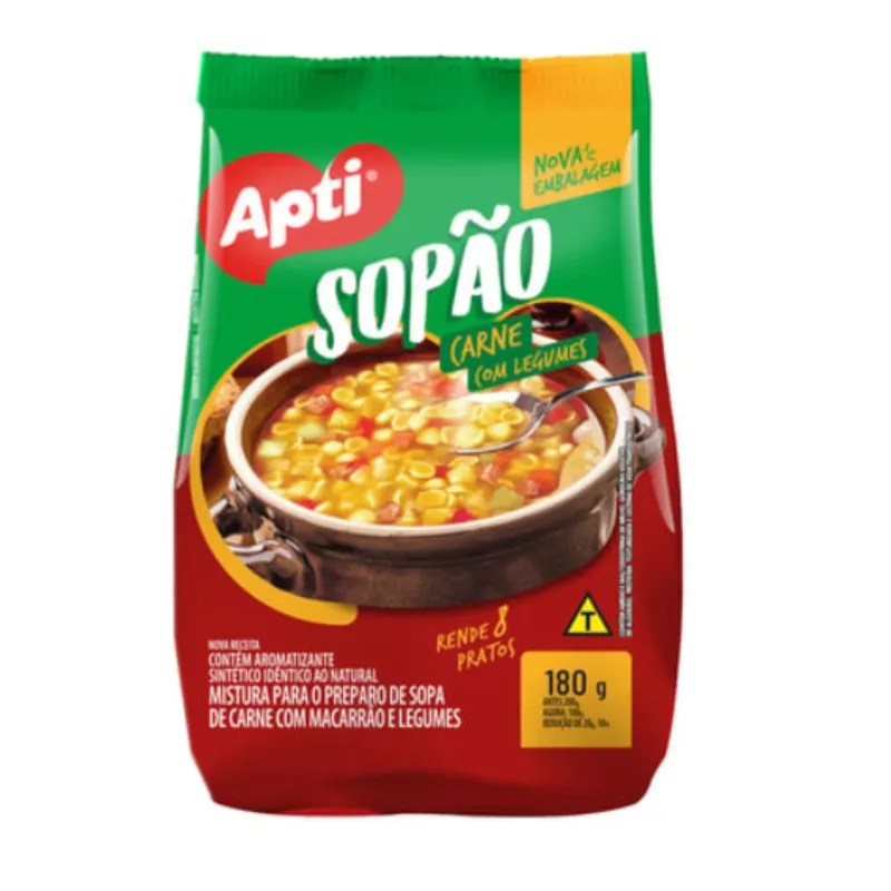 Sopa de carne con pasta y verdura Apti 