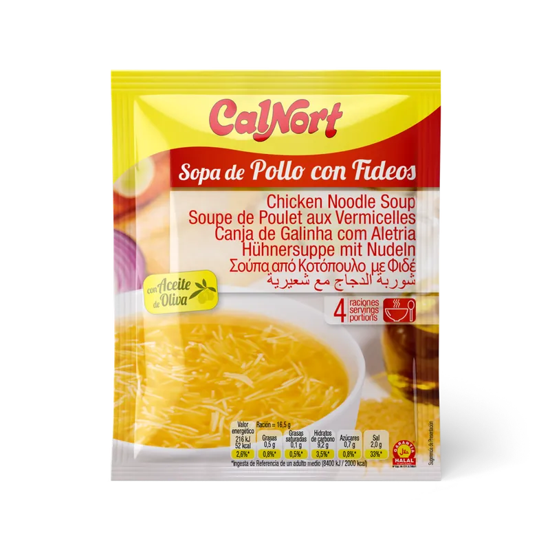 Sopa de Pollo con Fideos Calnort 