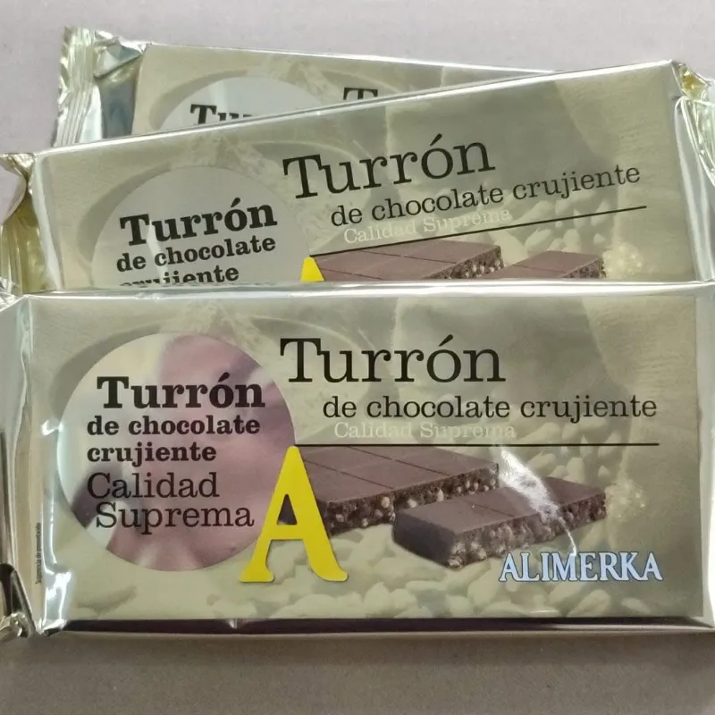 Turrón de Chocolate Cruijiente Calidad Suprema Alimerka 