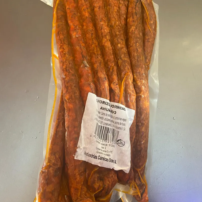 Chorizo horneado y ahumado 