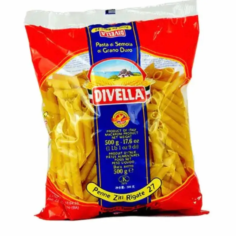 Pastas cortas penne 