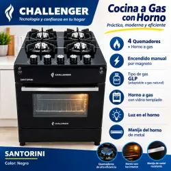 Cocina Santorini de gas con horno
