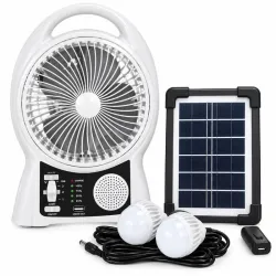Ventilador Recargable Challenger con Panel