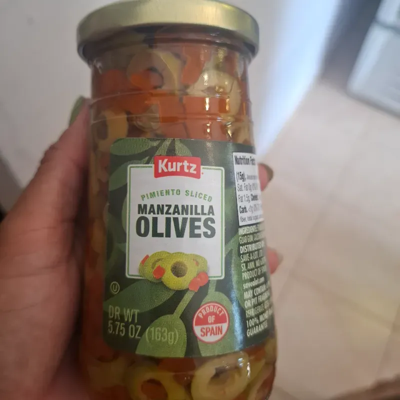 Aceitunas Manzanillas en rodajas con Pimiento
