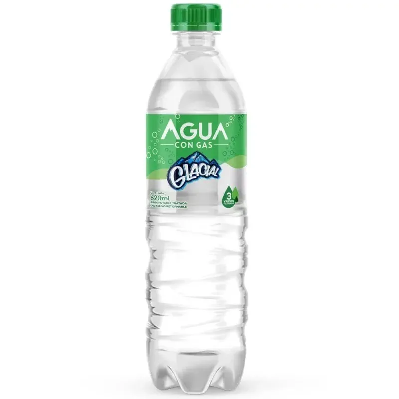 Agua con gas Glacial