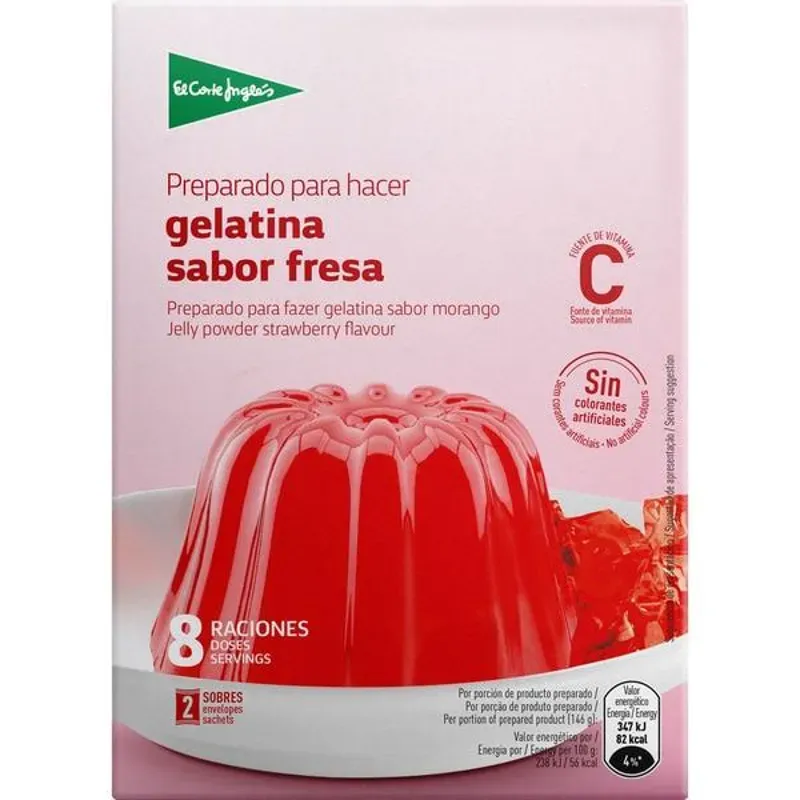 Gelatina de Fresa El corte inglés 
