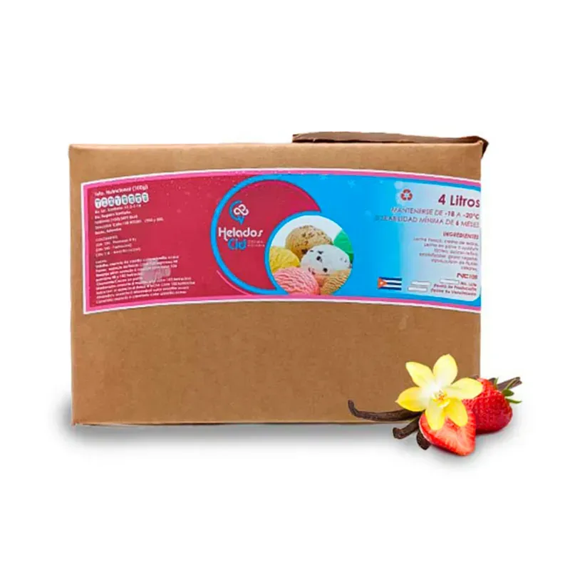 Helado Cid Rizado de fresa 4L