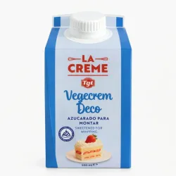 Media crema azucarada para montar