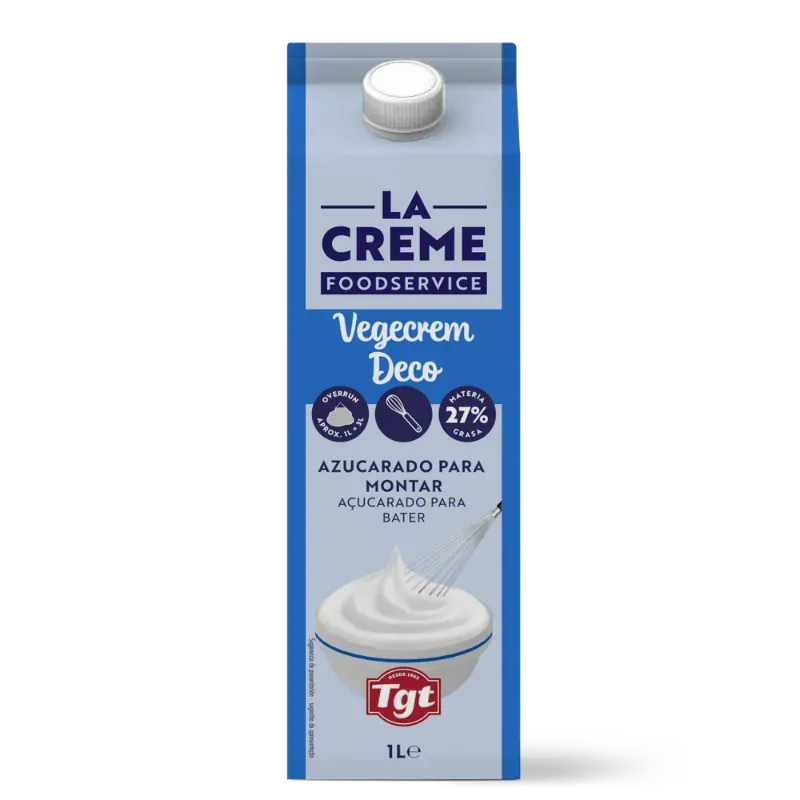 Nata para montar. Vegecreem