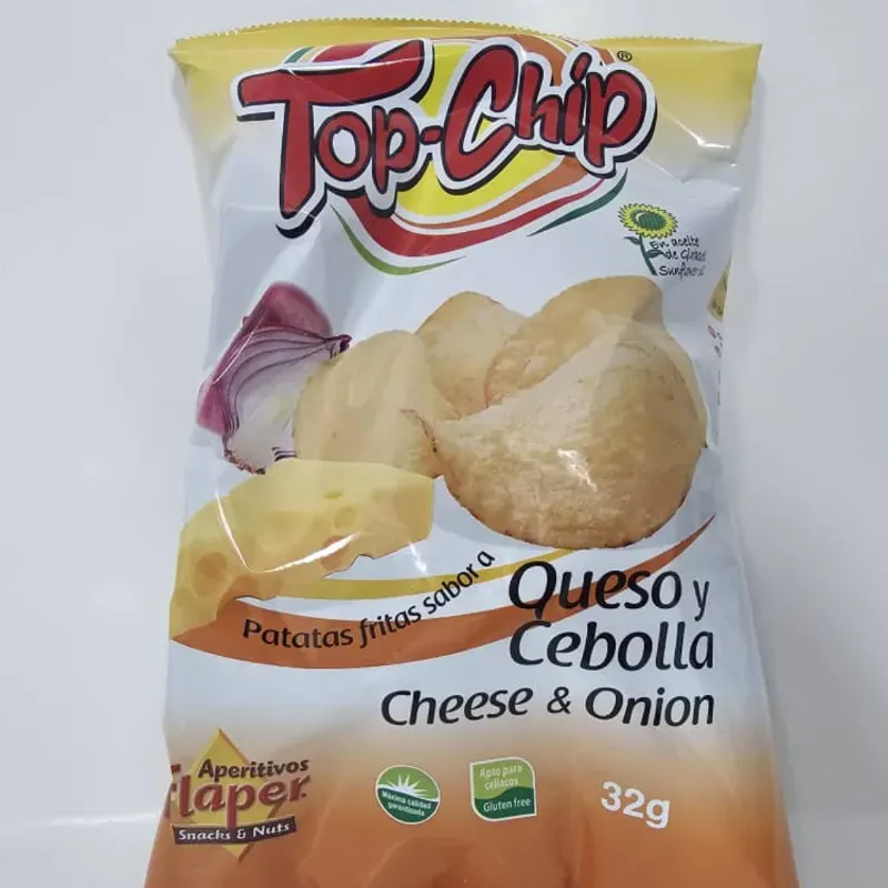 Papas Top Chip Queso y Cebolla