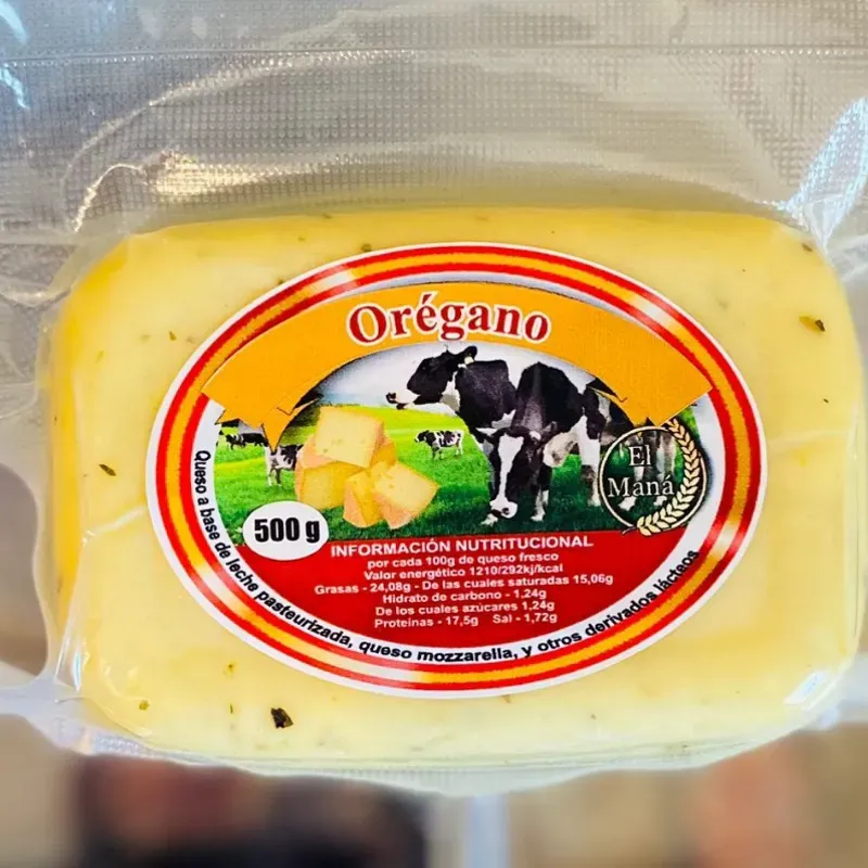 Queso Mozzarella con Orégano 