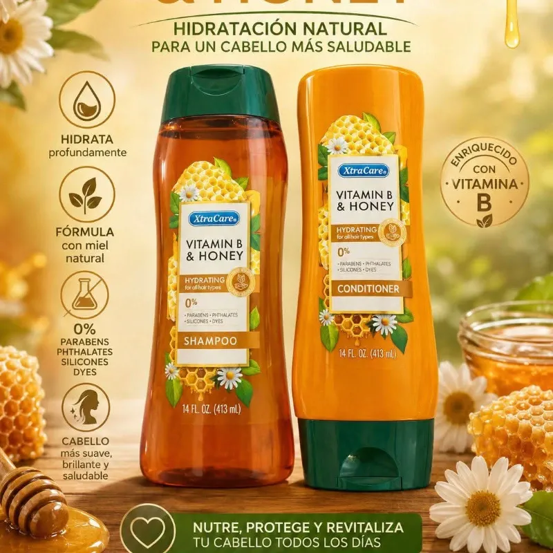Shampoo y Acondicionador Miel