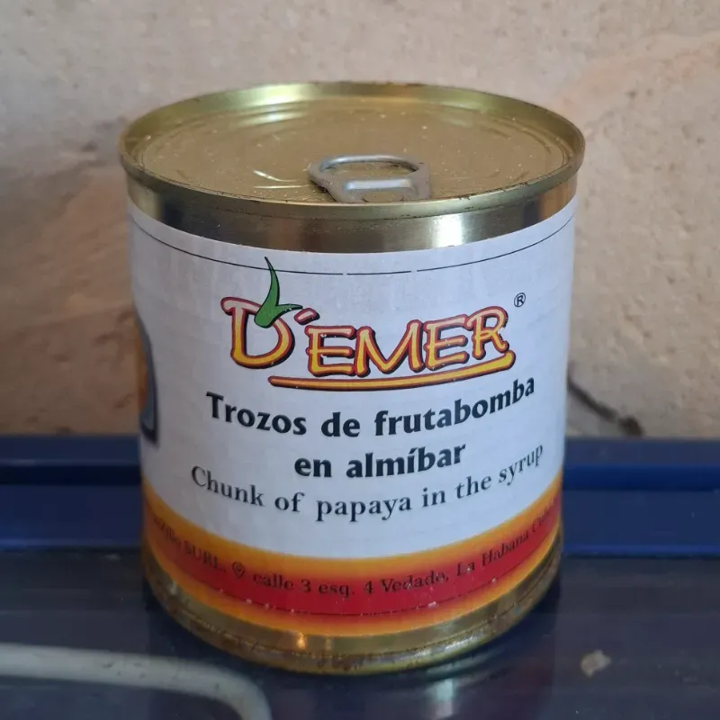 Trozo de Fruta Bomba en Almibar