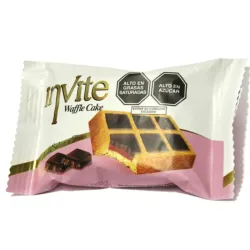 Waffle Invite con crema de Fresa y cubierto de chocolate